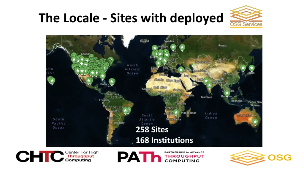 the locale sites with deployed