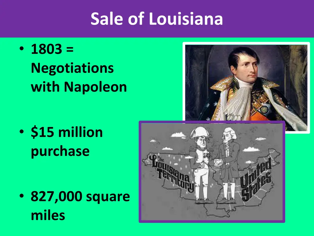 sale of louisiana