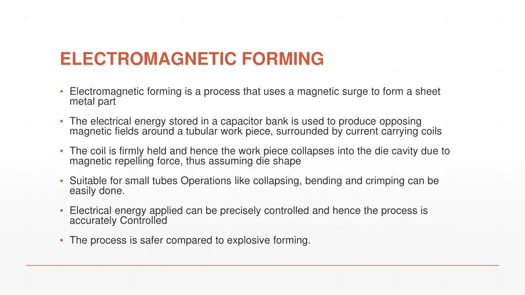 electromagnetic forming