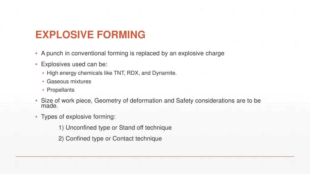 explosive forming