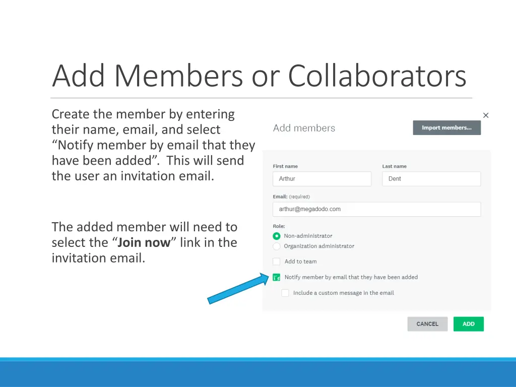 add members or collaborators 2