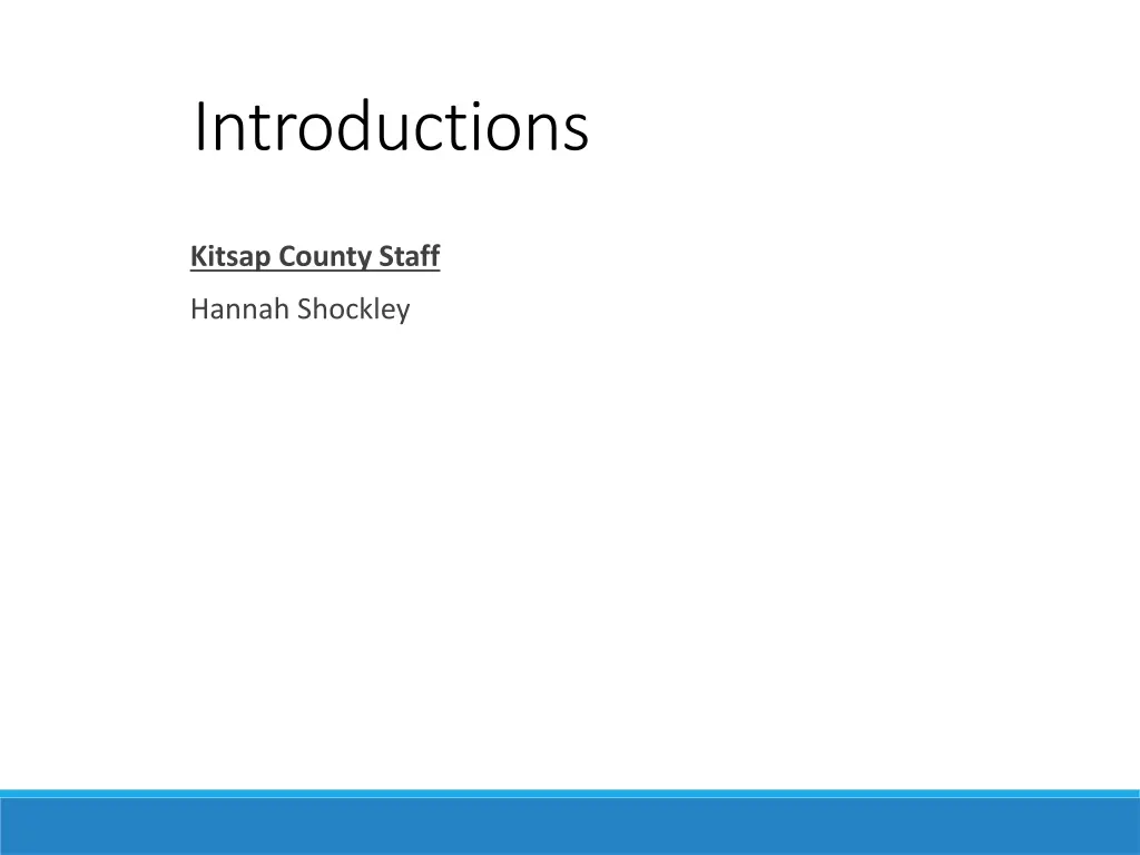 introductions