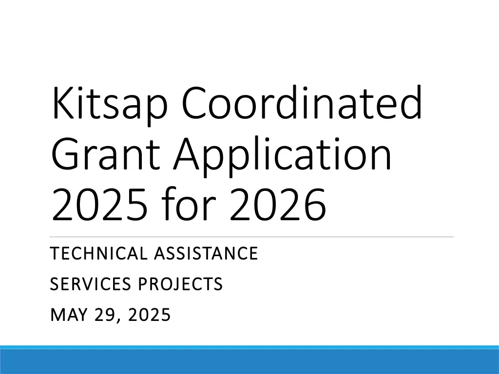 kitsap coordinated grant application 2025 for 2026