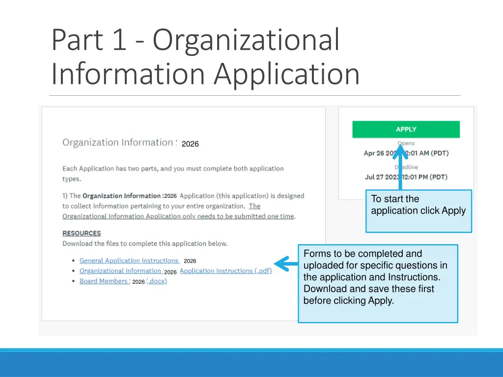 part 1 organizational information application