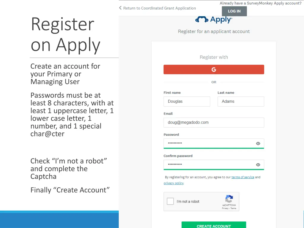 register on apply