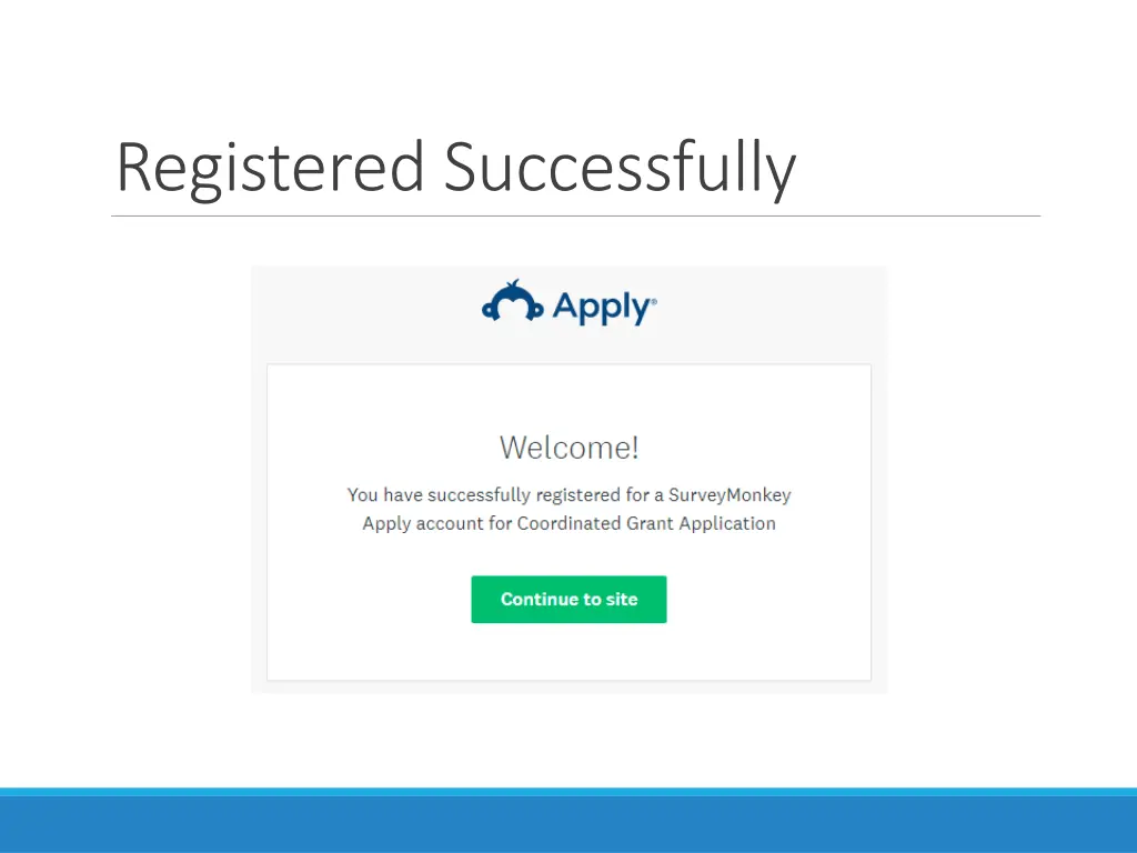 registered successfully