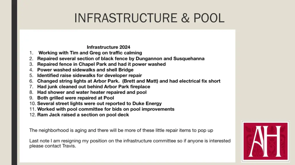 infrastructure pool