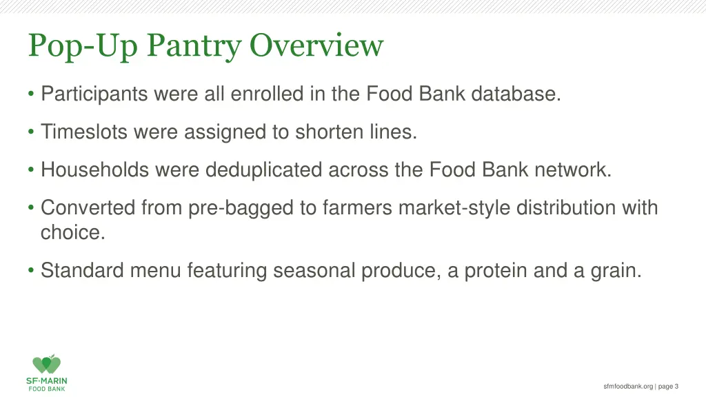 pop up pantry overview