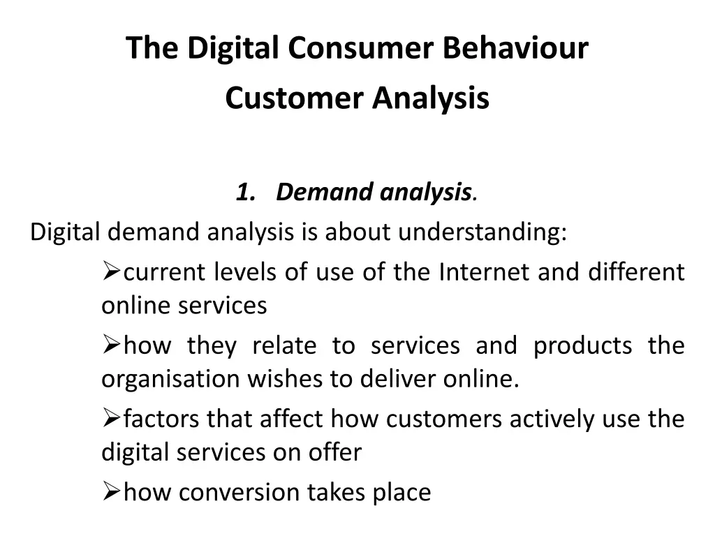 the digital consumer behaviour customer analysis 2