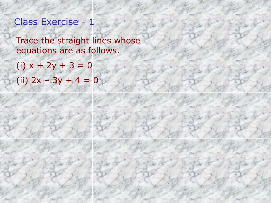 class exercise 1