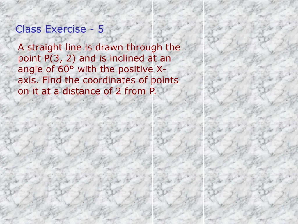class exercise 5