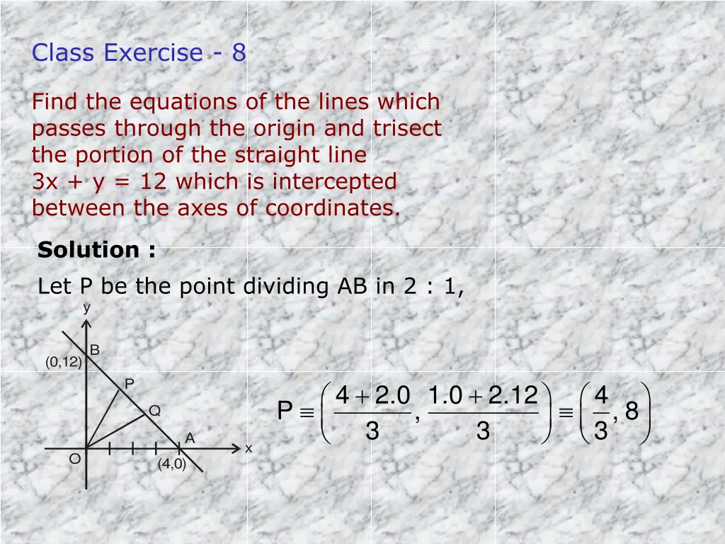 class exercise 8