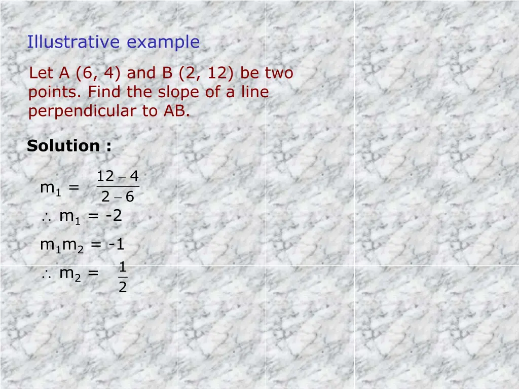 illustrative example
