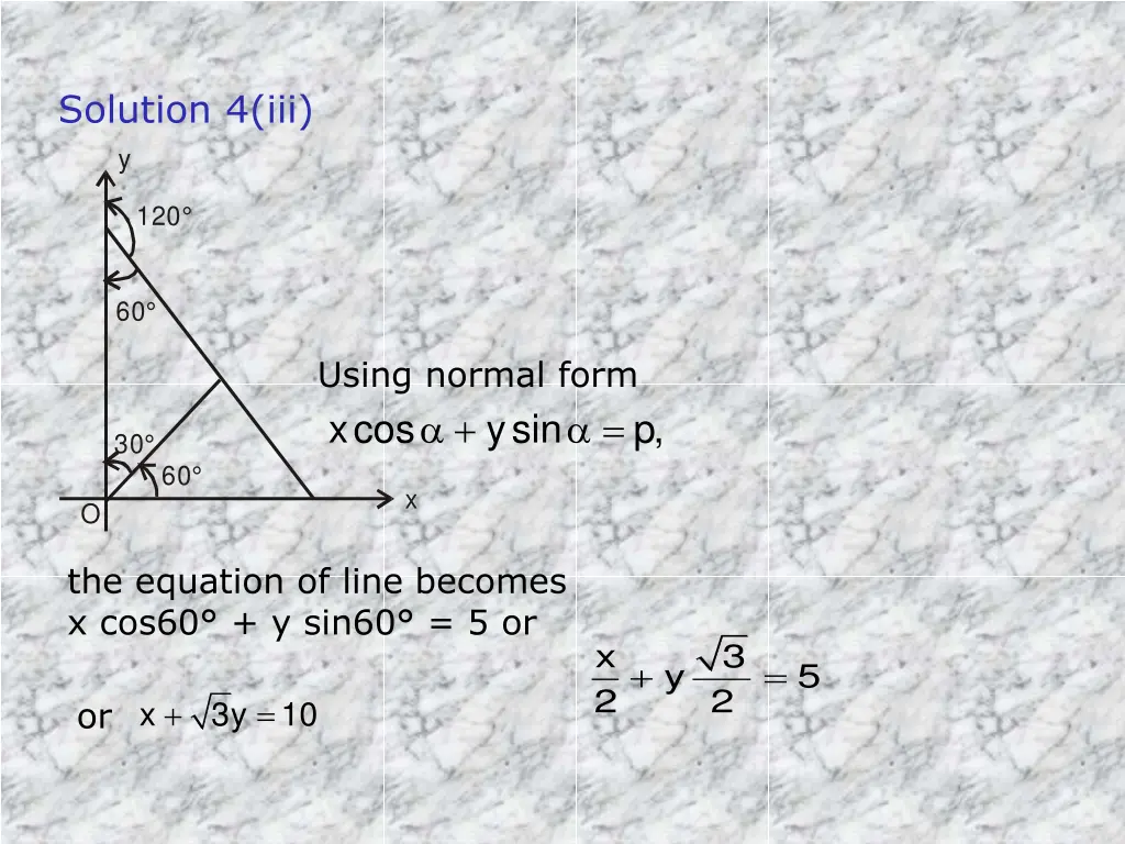 solution 4 iii y