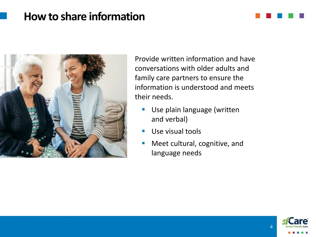 how to share information