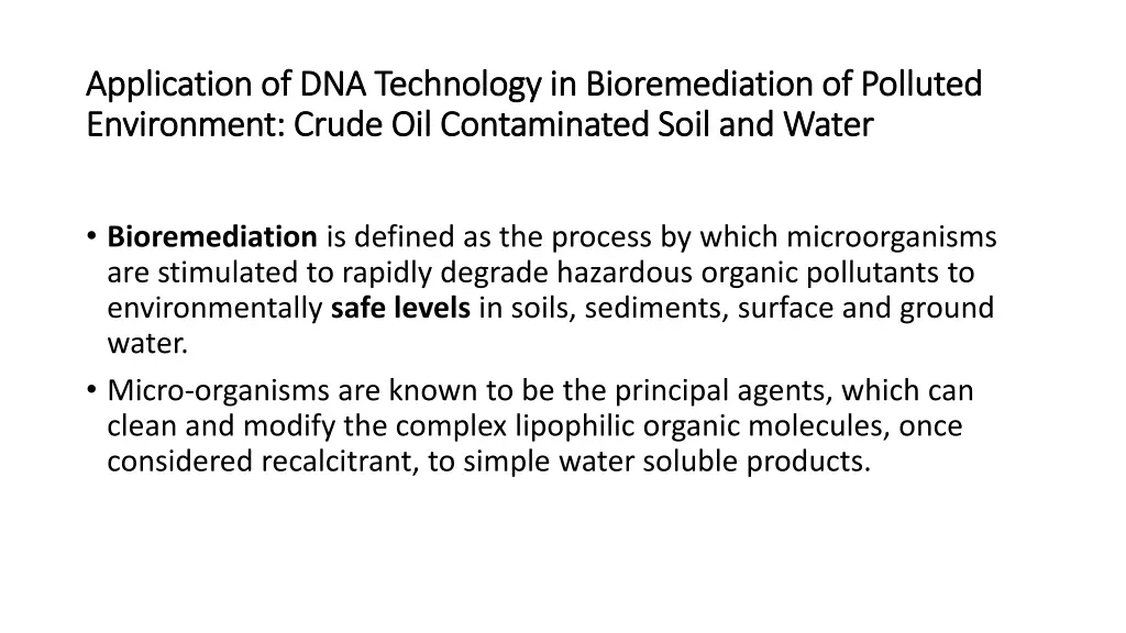 application application of dna technology