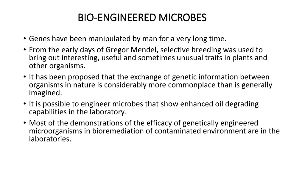 bio bio engineered microbes engineered microbes