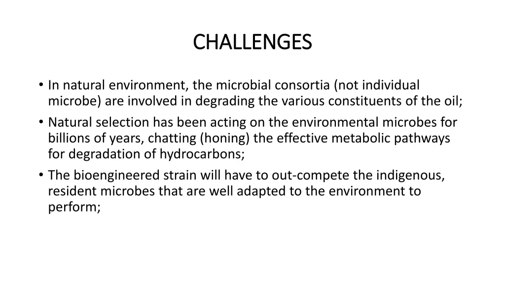 challenges challenges