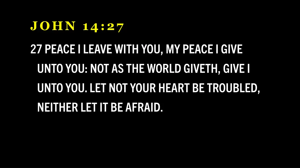 john 14 27