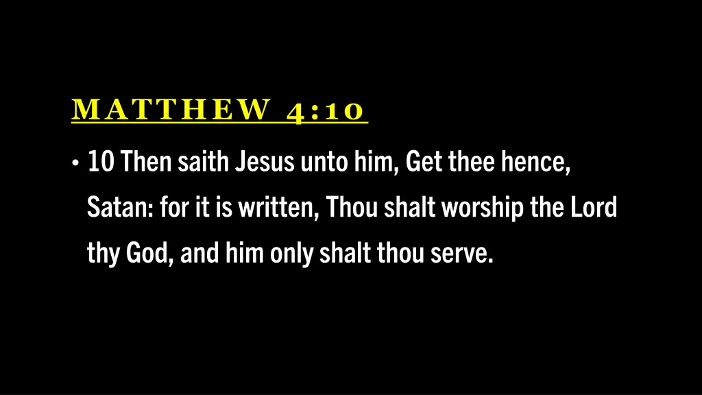 matthew 4 10