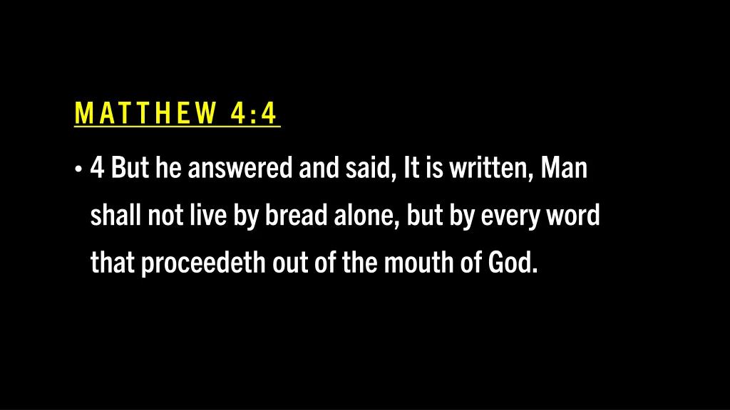 matthew 4 4