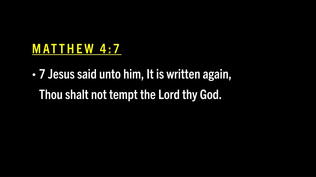 matthew 4 7