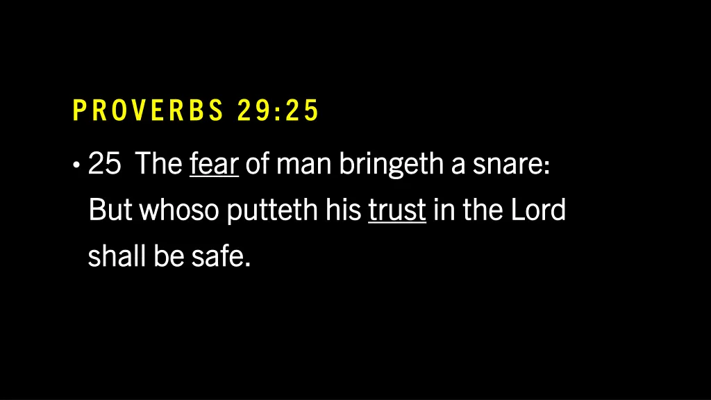 proverbs 29 25