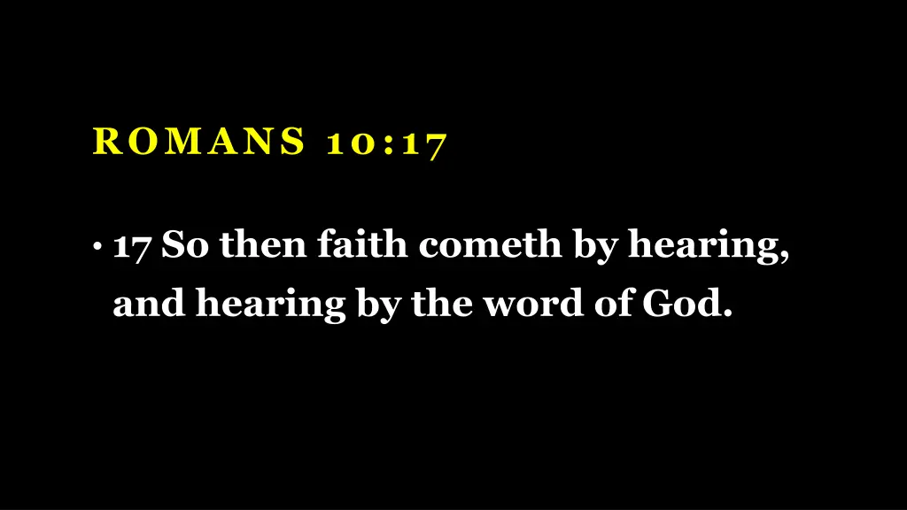 romans 10 17