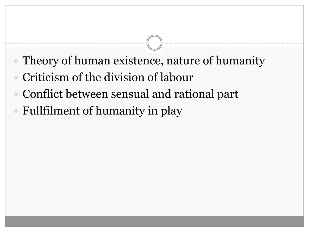theory of human existence nature of humanity
