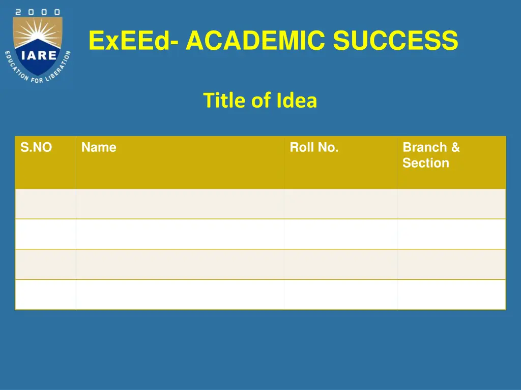 exeed academic success