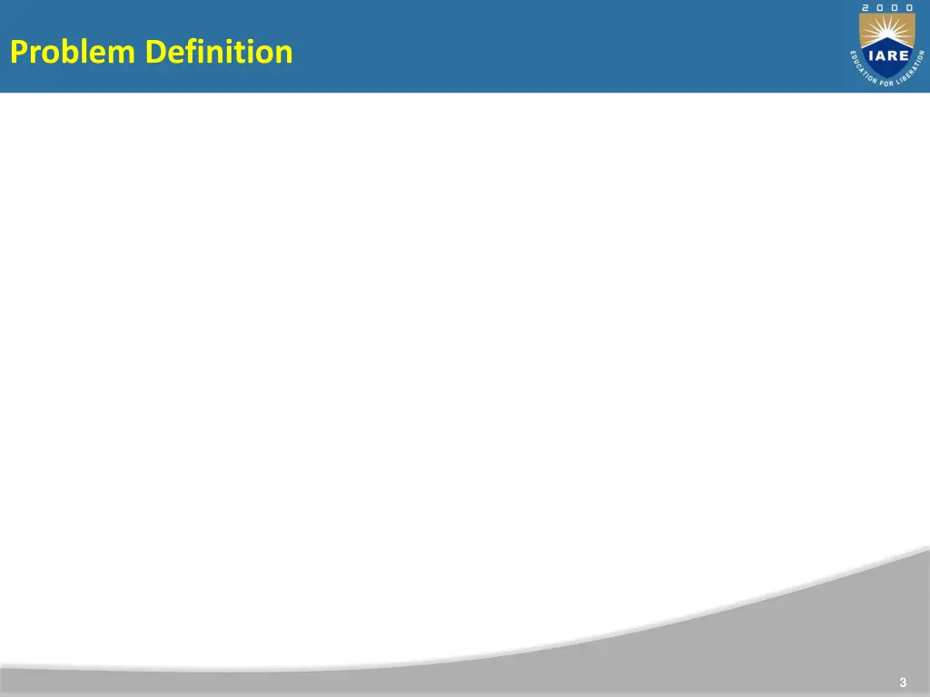 problem definition