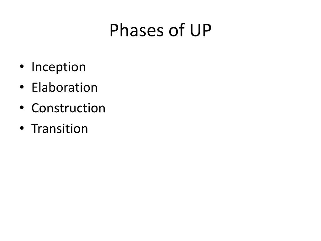 phases of up