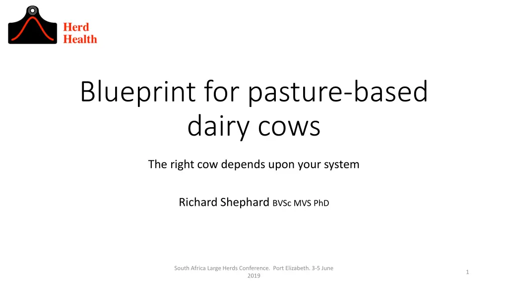 blueprint for pasture based dairy cows