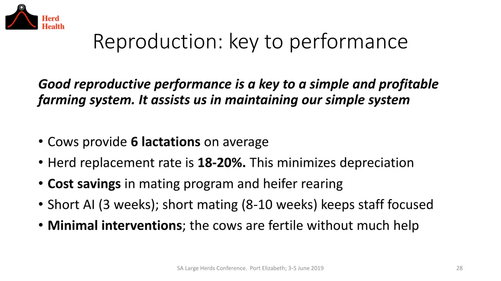 reproduction key to performance