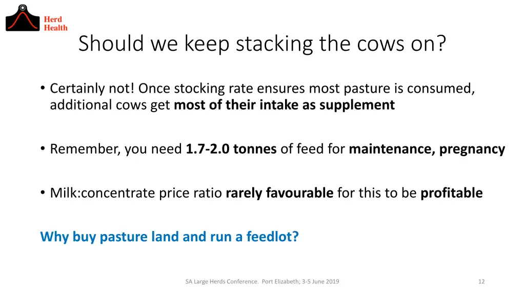 should we keep stacking the cows on