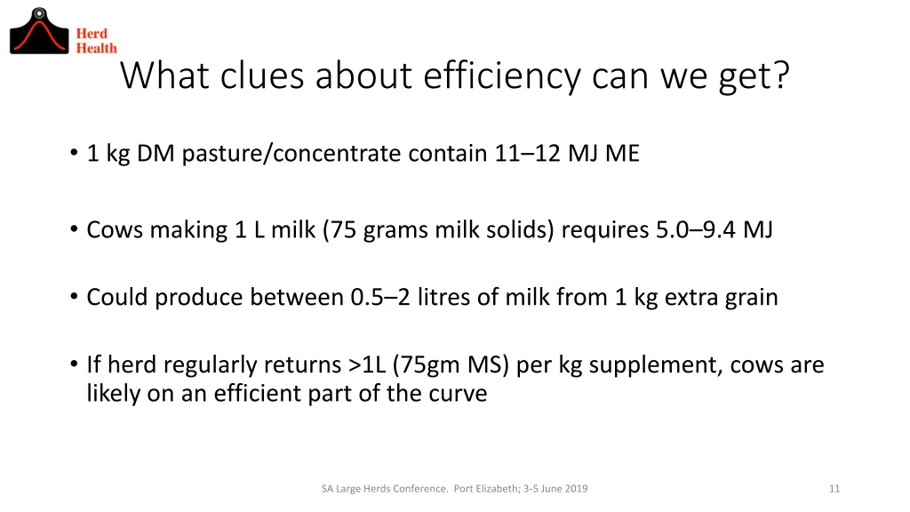 what clues about efficiency can we get