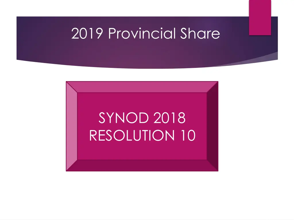 2019 provincial share