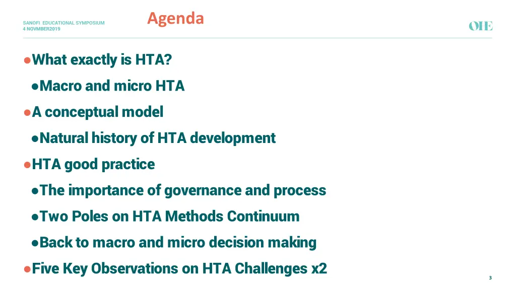 agenda