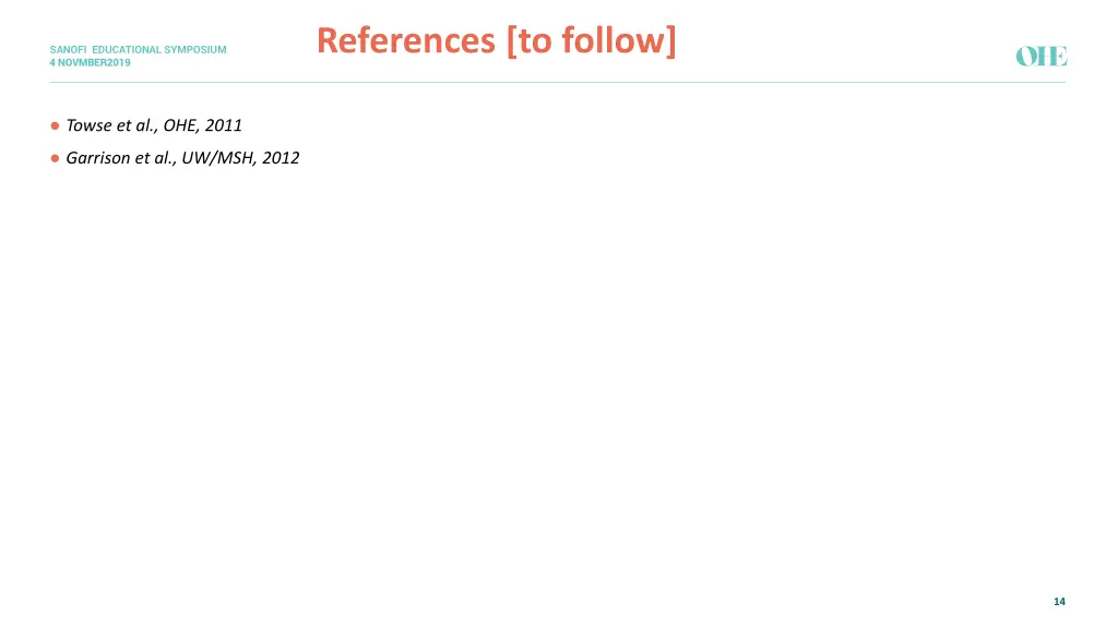 references to follow