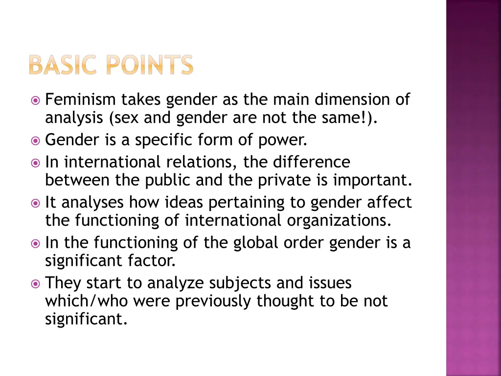 basic points