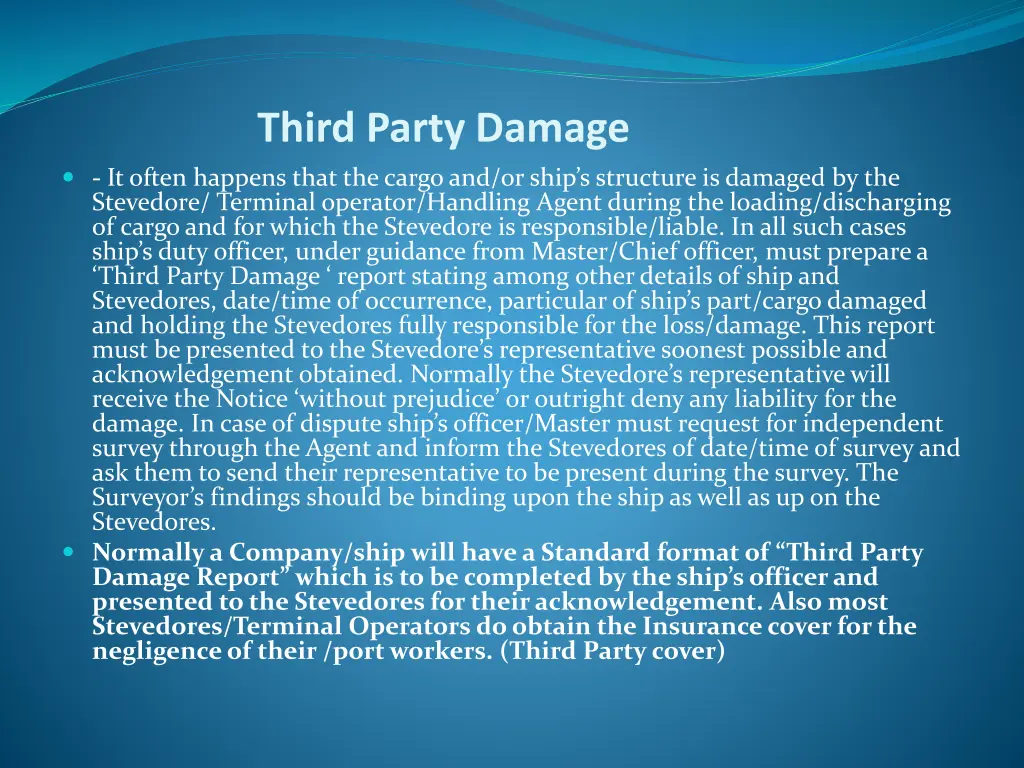 third party damage