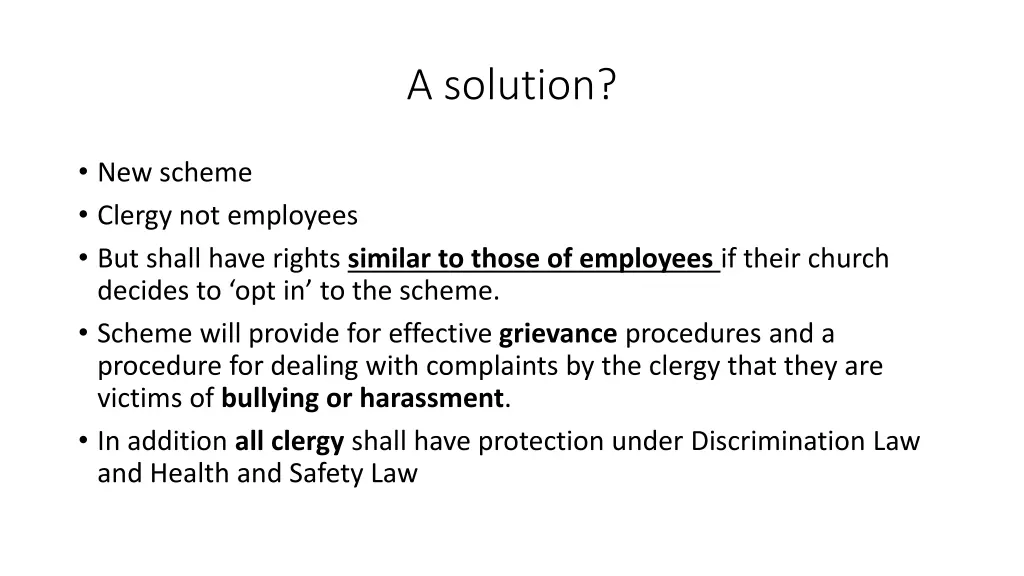 a solution