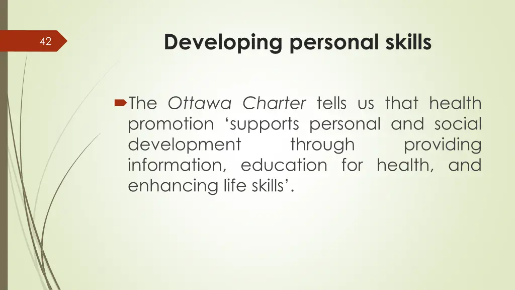developing personal skills