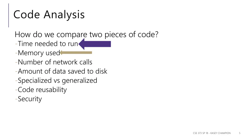 code analysis