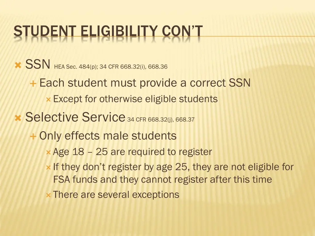 student eligibility con t 3