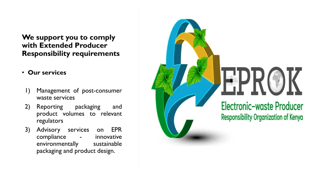 we support you to comply with extended producer