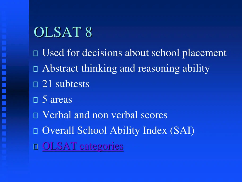 olsat 8