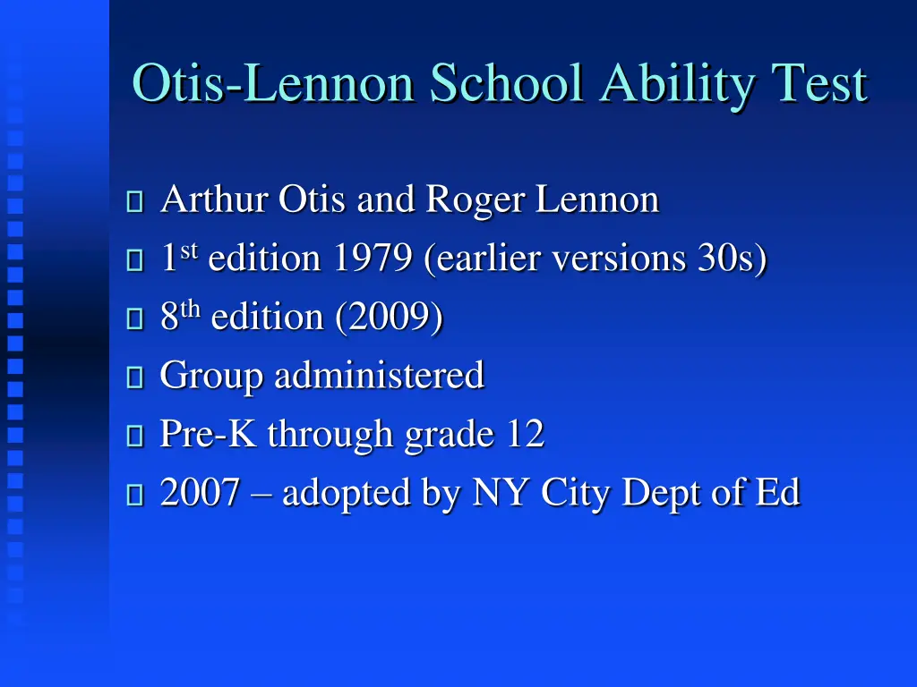 otis lennon school ability test