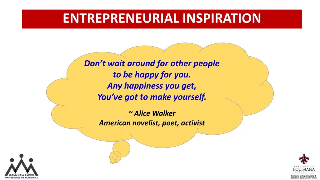 entrepreneurial inspiration