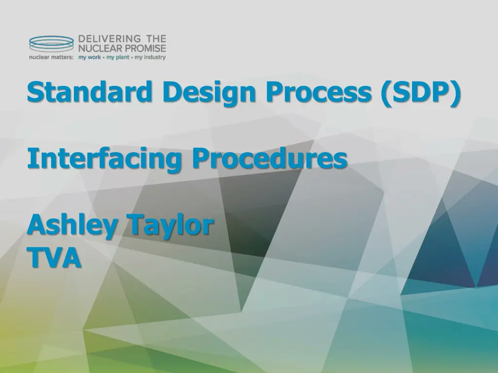 standard design process sdp